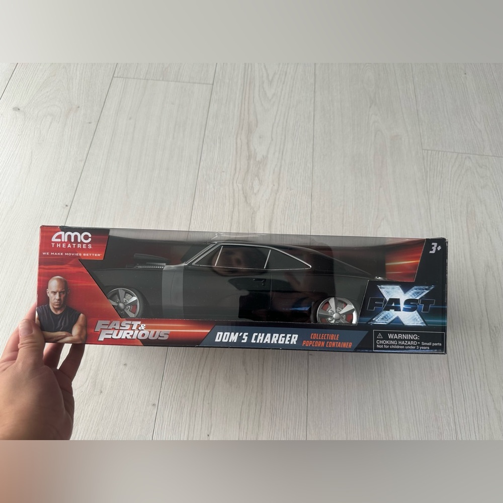 New AMC Fast & Furious Dom's Charger popcorn container
collectible